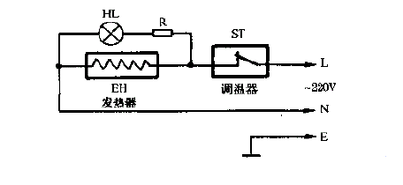  红心牌YK9-70Q喷雾型蒸汽电熨斗电路图