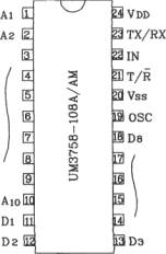 UM3758-108A/AM新型单片编码、解码电路图
