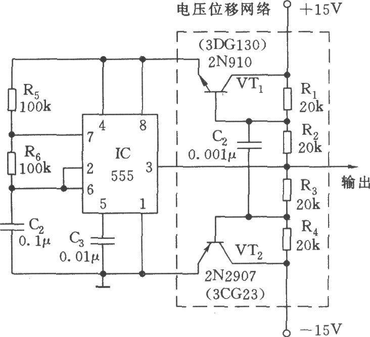 零对称双向脉冲波发生器