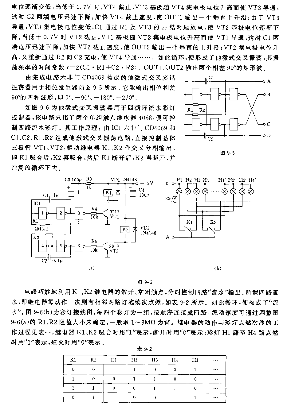 他激式交叉多谐振荡器电路