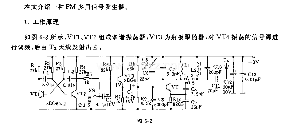 多用FM信号发生器电路