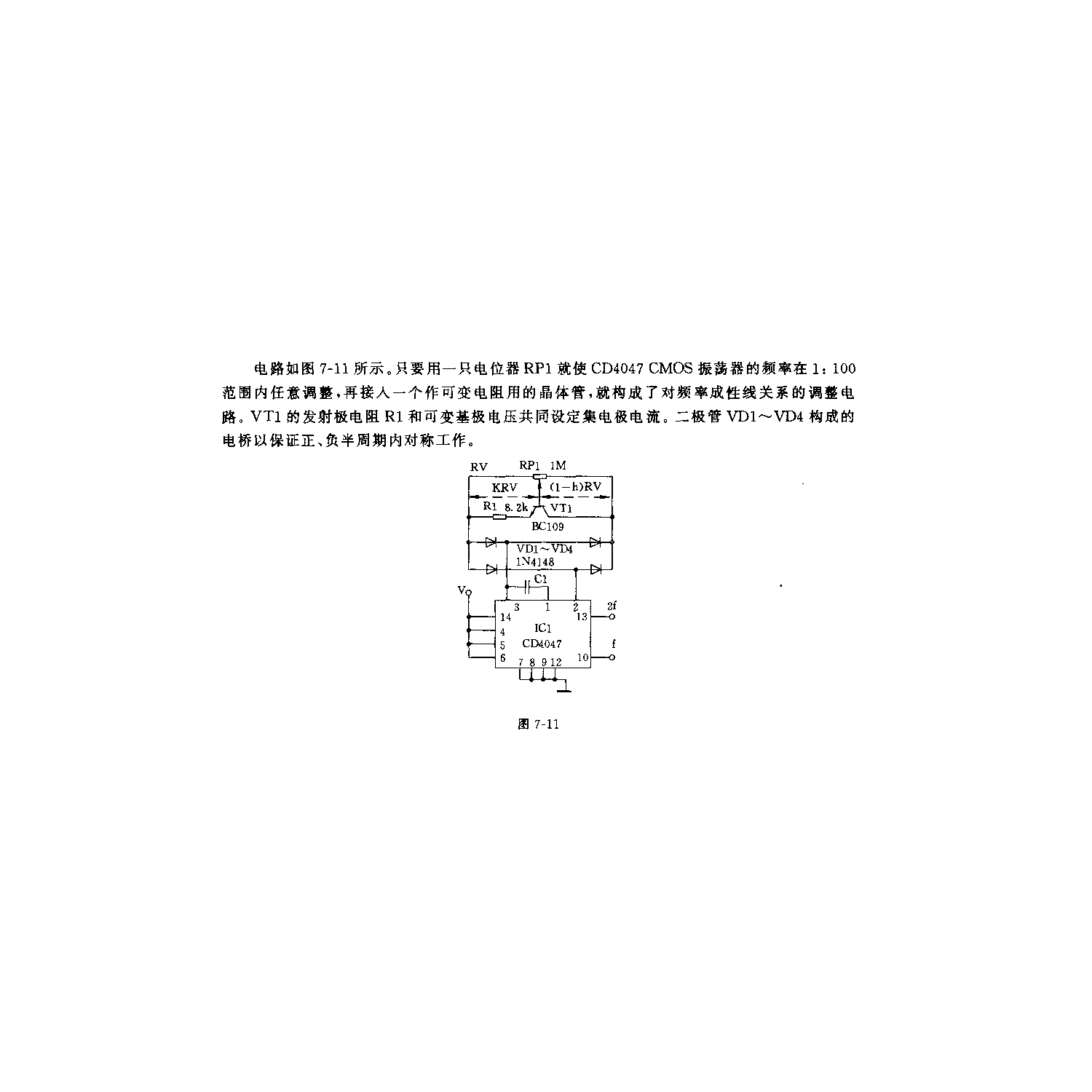 线性CMOS振荡器电路