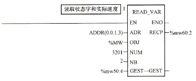 使用Modbus通信启停ATV32变频器控制电动机速度的编