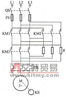 可逆运行反接制动控制主电路