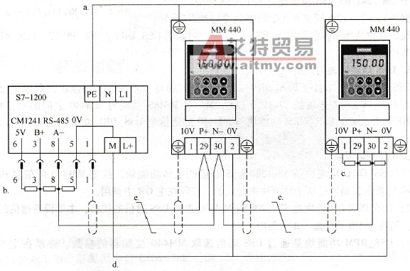 S7-1200 PLC与两台MM440变频器的通信