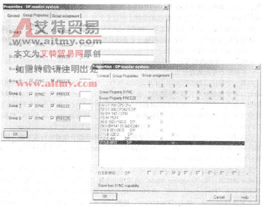 PLC用于分布式I/O的组态SYNC/FREEZE组