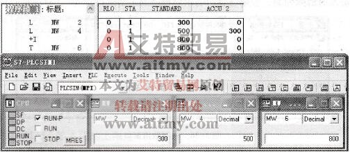 STEP 7的语句表程序状态监控