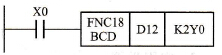 三菱FX系列PLC的BCD码变换指令[BCD(FNC18)]