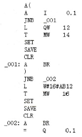 S7-300/400 PLC STL语言的数据传送指令