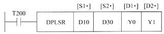  多段速双向脉冲输出指令示例