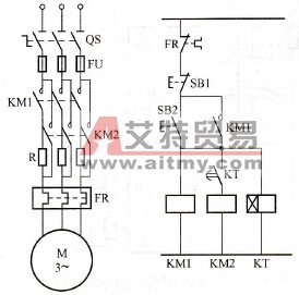 异步电动机定子串电阻启动控制梯形图的绘制技