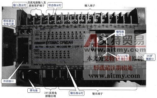 CPM2AH-40CDR PLC的外形图