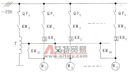 PLC在自耦变压器控制多台电动机中的应用