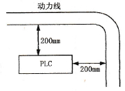 PLC安装位置与动力线的距离