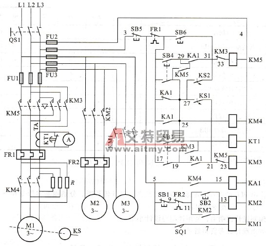 C650车床电气原理图