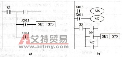 上升沿／下降沿检测触点使用时的编程