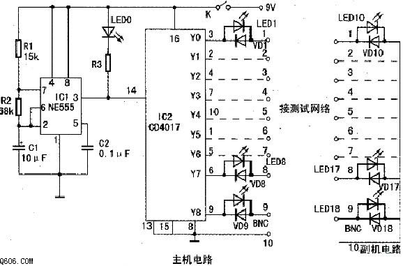网线测序仪电路