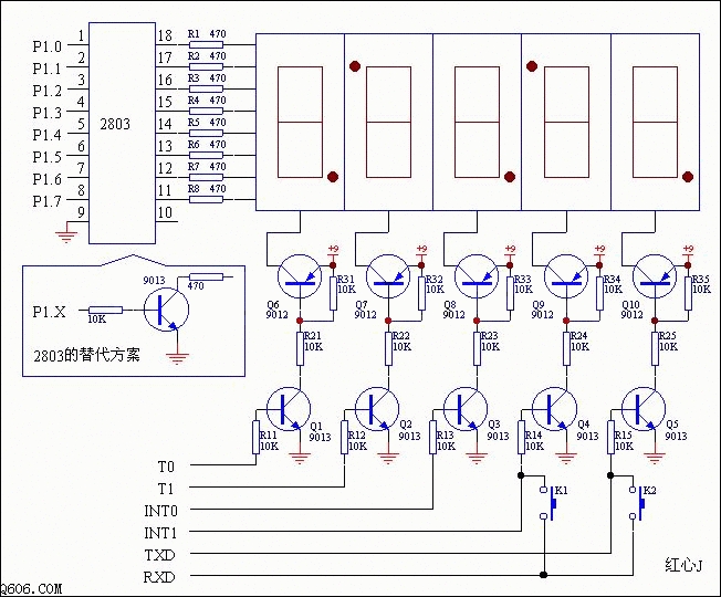 电子钟改进电路图