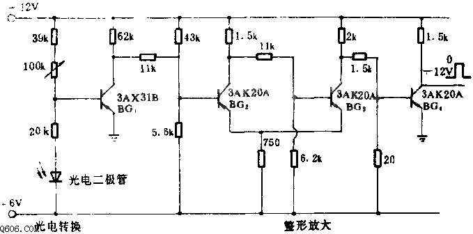 数控线切割机上用的光电放大电路图