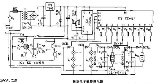 新型电子装饰画电路图