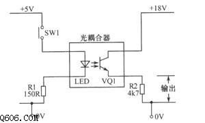 基本的光电耦合器电路图