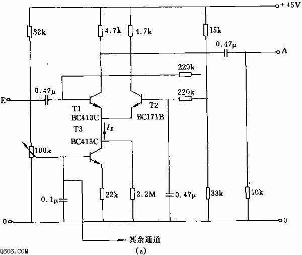 电子调节放大器电路图