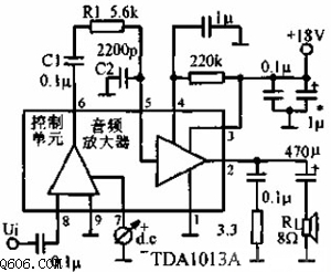 亚控4W音频放大器电路图
