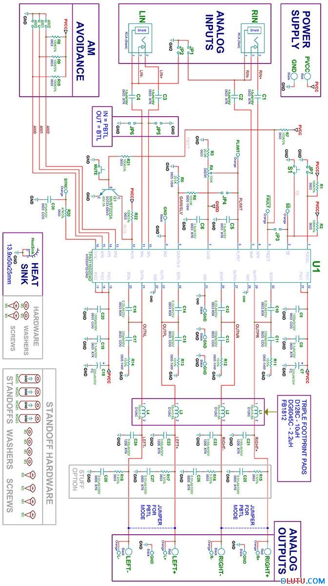 TPA3116数字功放电路图