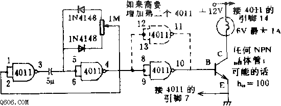 延长信号灯电池寿命的电路图