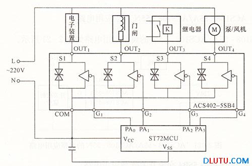 ACS402-5SB4典型应用电路图