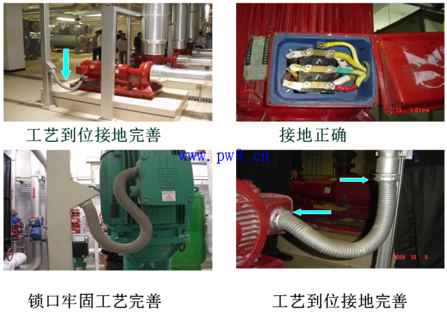 电机安装进线工艺标准图解