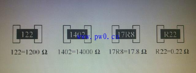 贴片电阻阻值标示图解说明