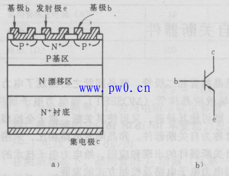 电力晶体管图形符号