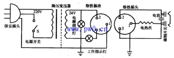 电烙铁恒温电路图及选用原则