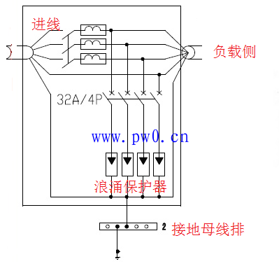 电涌保护器接线方法_电涌保护器接线图