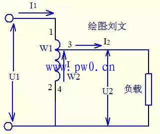 自耦变压器工作原理图